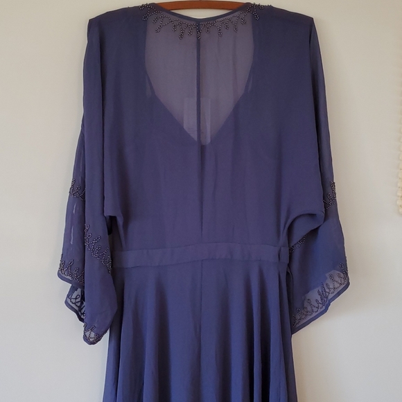 BNWT Blue TJD Dress with CoverUp - Picture 6 of 7